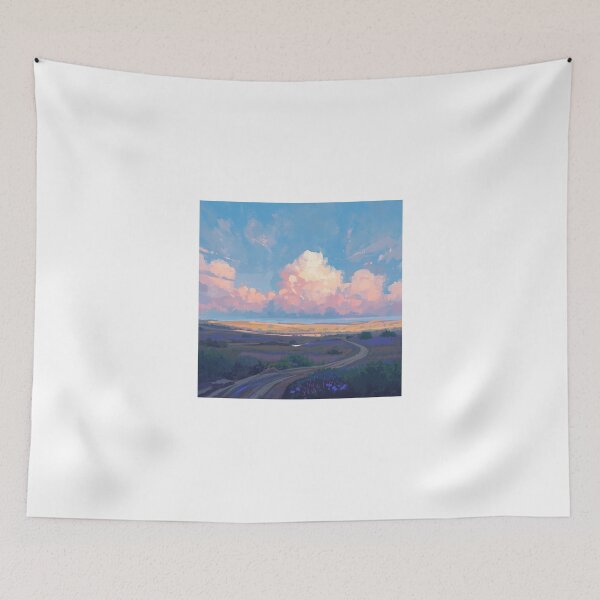 Item preview, Open Landscape with Dramatic Cloudy Sky designed and sold by TinyWarmThing.