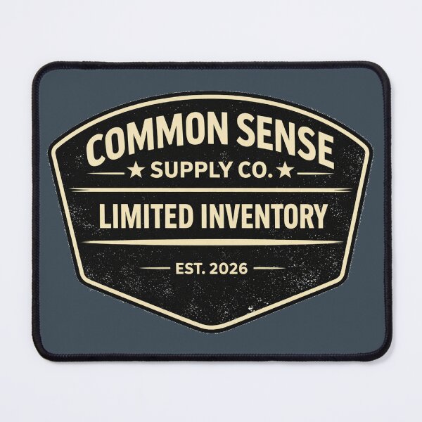 Item preview, Common Sense Supply Co Limited Inventory Shirt Vintage Badge Graphic Tee designed and sold by GhostDawgs.