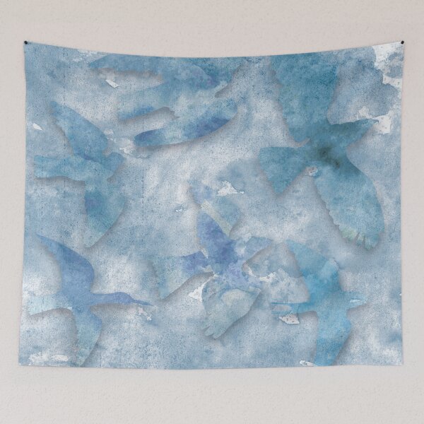 Item preview, Azure Feathered Skies designed and sold by Skyline-Art-Inc.