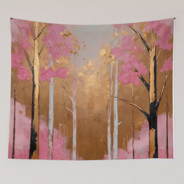 Item preview, Vibrant Pink Forest Scene designed and sold by paulrommer.