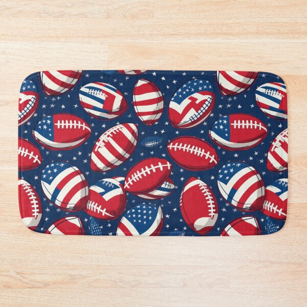 Item preview, American Football Stars and Stripes Seamless Pattern designed and sold by pinkal.