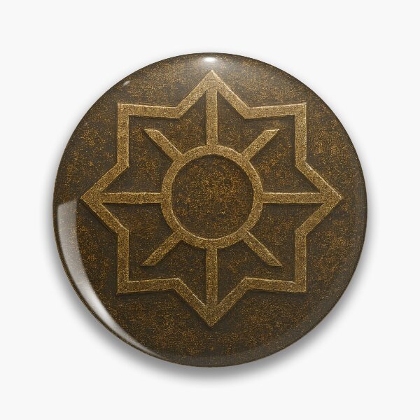 Item preview, A bronze coin with a star design on transparent background designed and sold by Creative88Art.