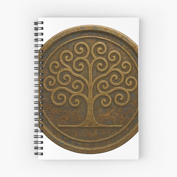 Item preview, A bronze coin with a tree design on transparent background designed and sold by Creative88Art.