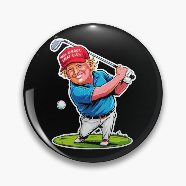 Item preview, Make America Great Again Trump Playing Golf designed and sold by plushism.