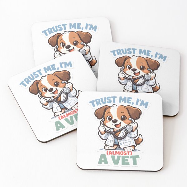 Item preview, Trust Me I’m (Almost) A Vet Cute Dog – Funny Veterinary Student Gift Idea designed and sold by Bettybee00.