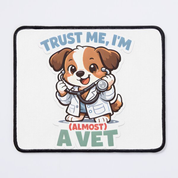Item preview, Trust Me I’m (Almost) A Vet Cute Dog – Funny Veterinary Student Gift Idea designed and sold by Bettybee00.