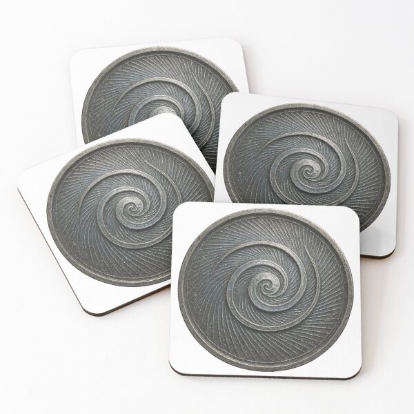 Item preview, A spiral design on a metal plate on transparent background designed and sold by Creative88Art.