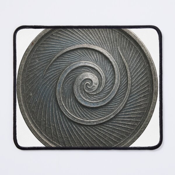 Item preview, A spiral design on a metal plate on transparent background designed and sold by Creative88Art.