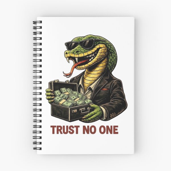 Item preview, Suit Snake Holding Cash Briefcase - Trust No One Sticker designed and sold by Bug by Design.