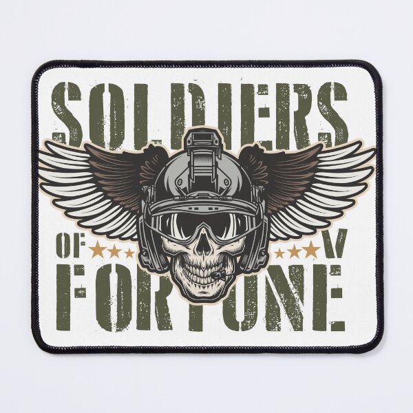 Item preview, Soldiers of Fortune Skull Wings Military T-Shirt Design | Tactical Army Graphic | Veteran Warrior Streetwear designed and sold by Anikagroups.
