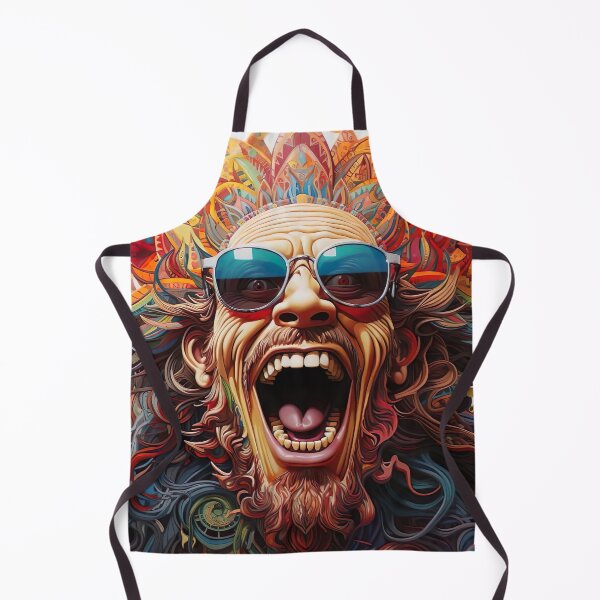 Item preview, Psychedelic Scream – Colorful Surreal Face with Sunglasses designed and sold by Dominik1994.