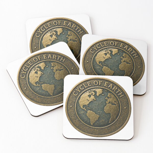 Item preview, A gold coin with a map of the world on a transparent background designed and sold by Creative88Art.