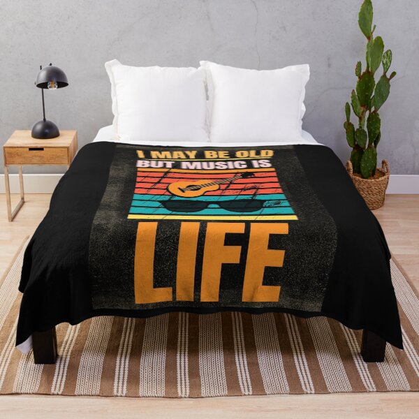 Item preview, I May Be Old But Music Is Life Vintage Retro Music Lover Design designed and sold by Joyful-Pixel.