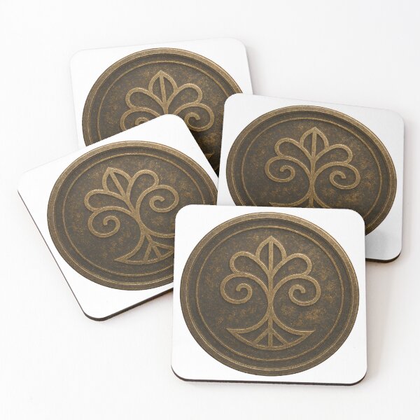 Item preview, A gold fleur-de-lis emblem on transparent background designed and sold by Creative88Art.