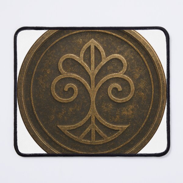 Item preview, A gold fleur-de-lis emblem on transparent background designed and sold by Creative88Art.