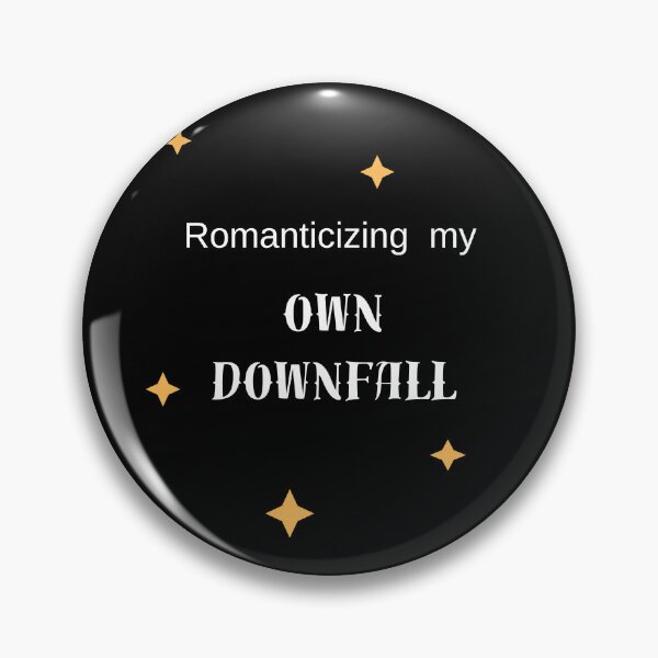 Item preview, Romanticizing My Own Downfall — Aesthetic Starry Quote designed and sold by HALYNA070824.