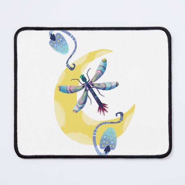 Item preview, Mystical Moon and Starlit Dragonfly Illustration designed and sold by FaliushART.