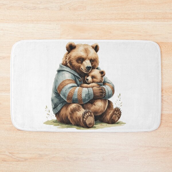Item preview, Papa Bear And Baby Bear Hug Watercolor Father's Day designed and sold by AQUILAKREO.