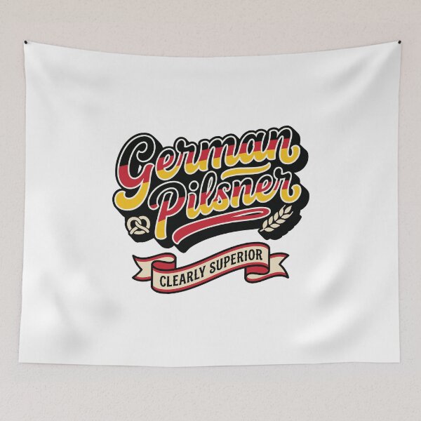 Item preview, German Pilsner - Clearly Superior Retro Beer Lover & Oktoberfest Gear designed and sold by Cozy-Old-Pub.