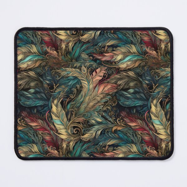 Item preview, Intricate Feathers in Jewel Tones designed and sold by pinkal.