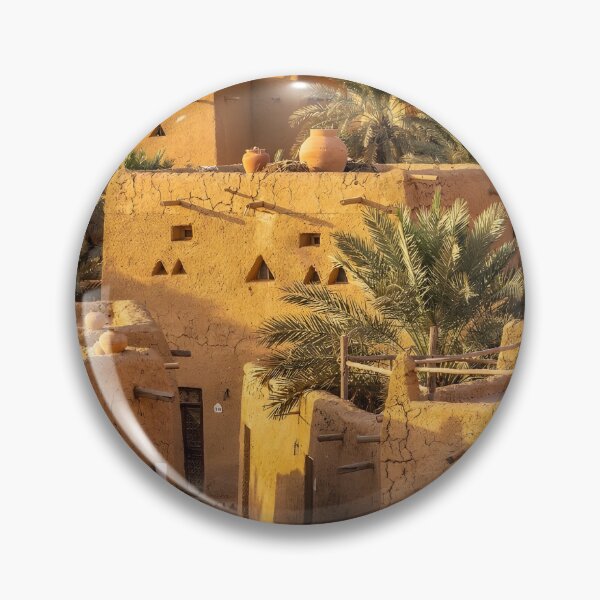 Item preview, Ushaiger Heritage Village, Najd — Saudi Arabia Travel Art designed and sold by GoldenVerseArt.