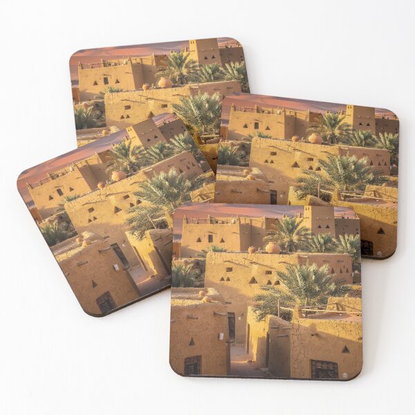 Item preview, Ushaiger Heritage Village, Najd — Saudi Arabia Travel Art designed and sold by GoldenVerseArt.