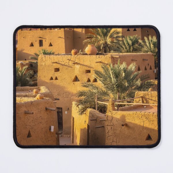 Item preview, Ushaiger Heritage Village, Najd — Saudi Arabia Travel Art designed and sold by GoldenVerseArt.