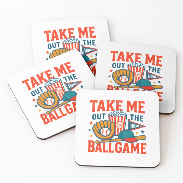 Item preview, Take Me Out to the Ballgame — Vintage Baseball Illustration with Retro Typography designed and sold by HBDStudio.