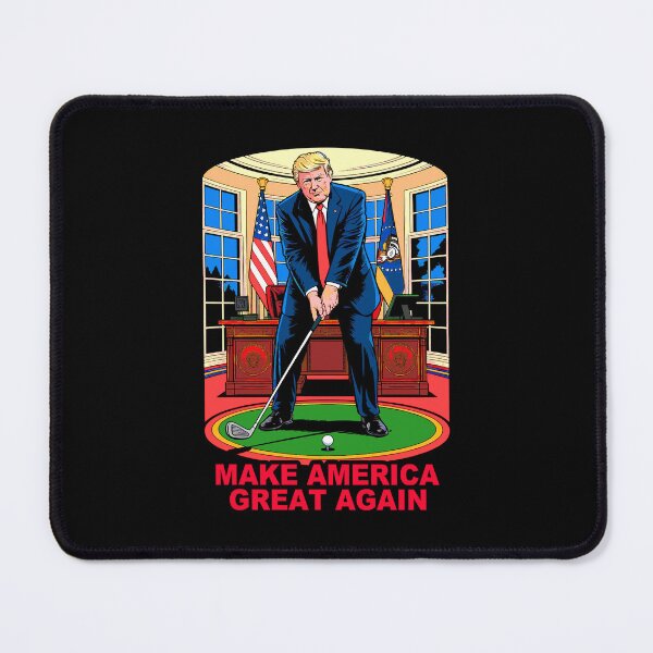 Item preview, Make America Great Again Trump Playing Golf Oval Office designed and sold by plushism.