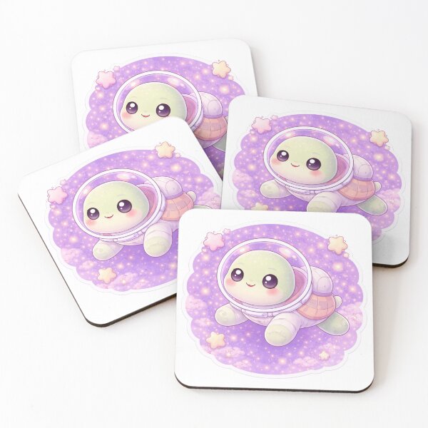Item preview, Kawaii Turtle Carrying Galaxy – Cute Space Turtle designed and sold by p-frosty-design.