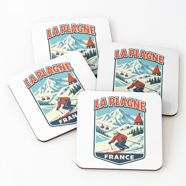 Item preview, La Plagne France Ski Resort Vintage Graphic designed and sold by JackCurtis1991.