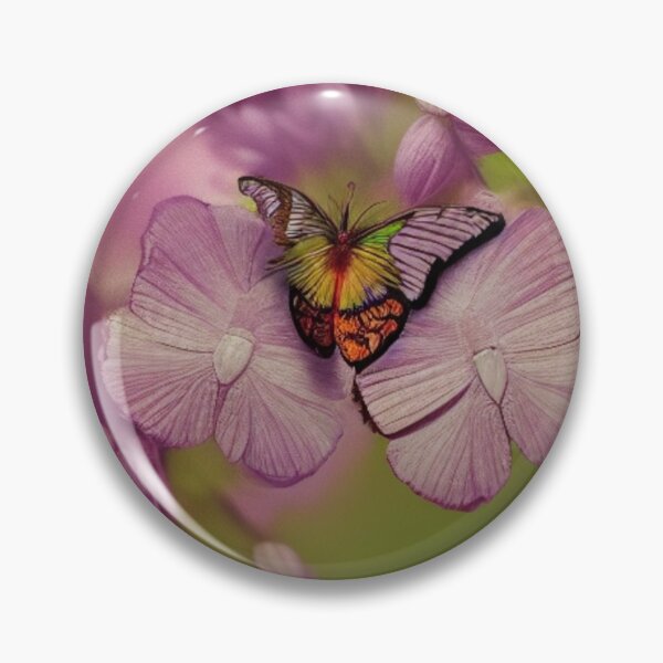 Item preview, Colorful Butterfly Beauty on soft lavender blooms in dreamy nature art style designed and sold by FotoworldEdel.