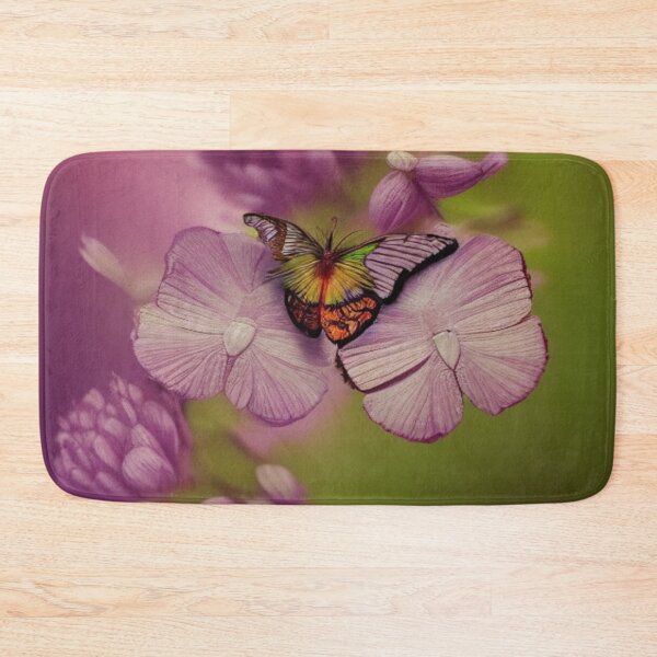 Item preview, Colorful Butterfly Beauty on soft lavender blooms in dreamy nature art style designed and sold by FotoworldEdel.