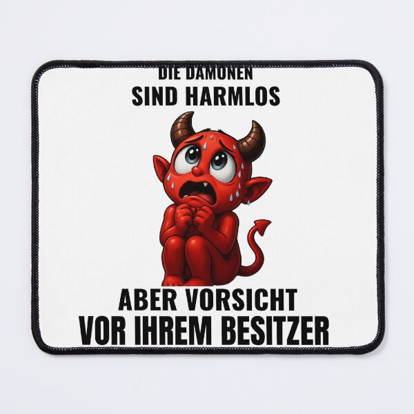 Item preview, The demons are harmless – beware of their owner. designed and sold by AlpineInkStudio.