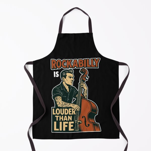 Item preview, Rockabilly Double Bass: 50s Musician & Tattoo Art designed and sold by Pineapple-Tree.