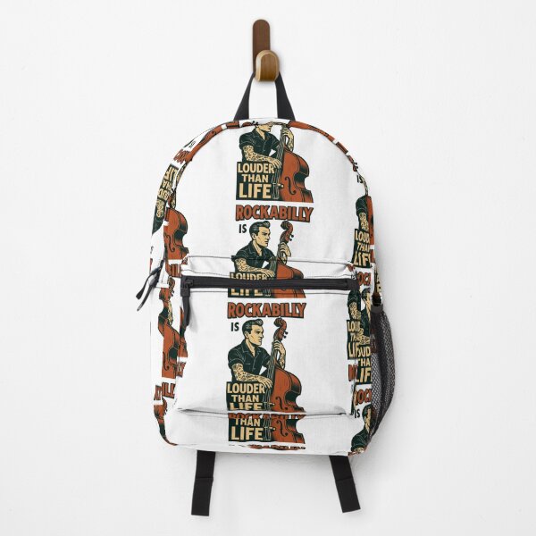 Item preview, Rockabilly Double Bass: 50s Musician & Tattoo Art designed and sold by Pineapple-Tree.
