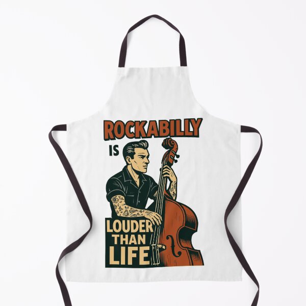 Item preview, Rockabilly Double Bass: 50s Musician & Tattoo Art designed and sold by Pineapple-Tree.