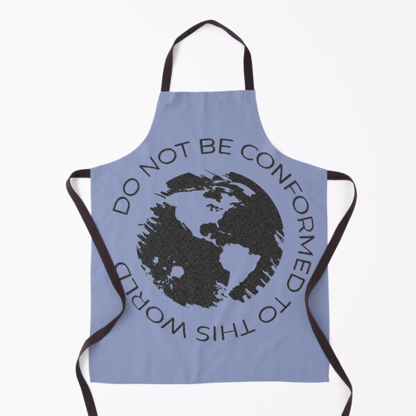 Item preview, Do Not Be Conformed To This World | Romans 12:2 Christian Earth Design | charcoal Black designed and sold by ZechJohnRB.