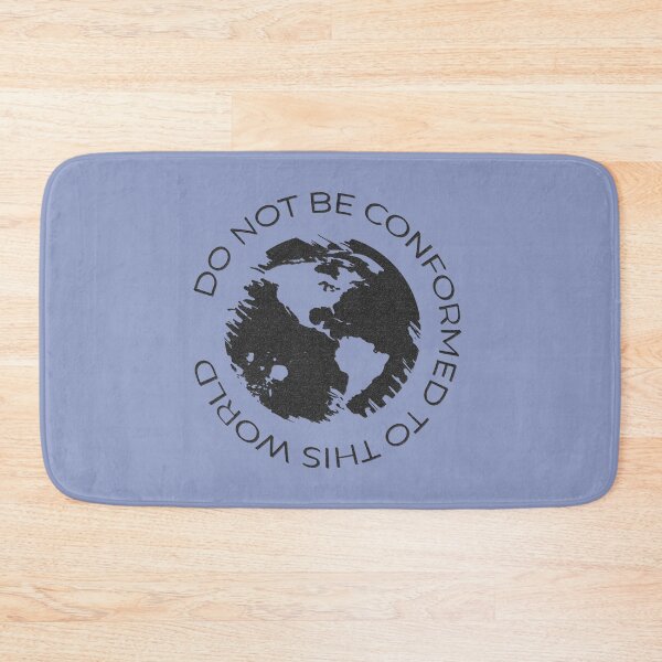 Item preview, Do Not Be Conformed To This World | Romans 12:2 Christian Earth Design | charcoal Black designed and sold by ZechJohnRB.