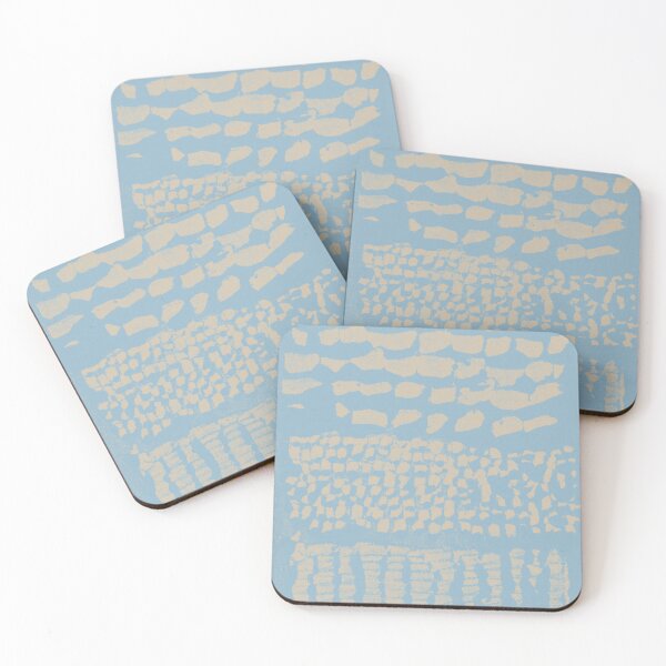 Item preview, Three Grains Textured Monoprint - Sky + Dove designed and sold by Irene Estelle.