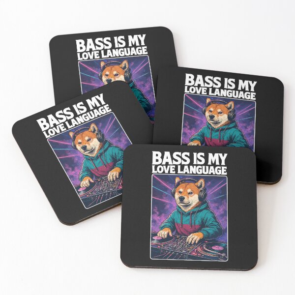 Item preview, Shiba Inu DJ – Bass Is My Love Language designed and sold by Pineapple-Tree.