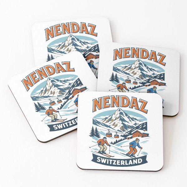 Item preview, Nendaz Switzerland Ski Resort Vintage Graphic designed and sold by JackCurtis1991.