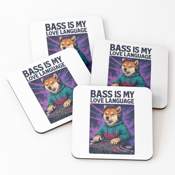 Item preview, Shiba Inu DJ – Bass Is My Love Language designed and sold by Pineapple-Tree.