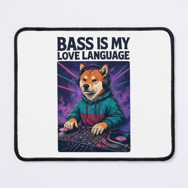 Item preview, Shiba Inu DJ – Bass Is My Love Language designed and sold by Pineapple-Tree.