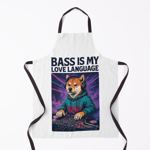 Item preview, Shiba Inu DJ – Bass Is My Love Language designed and sold by Pineapple-Tree.