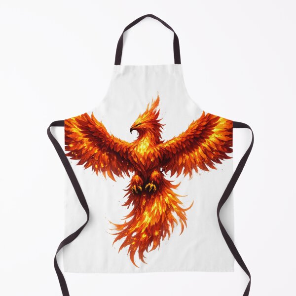 Item preview, Blazing Phoenix – Majestic Firebird with Outstretched Wings Design designed and sold by RolMerch.