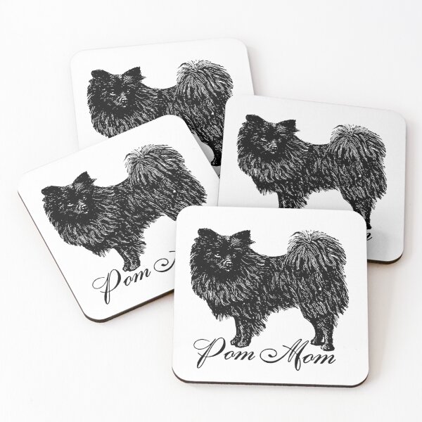 Item preview, Pomeranian "POM MOM" designed and sold by foxtailvintage.