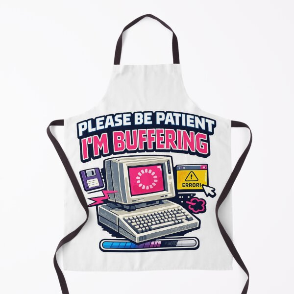 Item preview, Please Be Patient I’m Buffering Y2K Retro Tech Design designed and sold by rocknrollstyles.