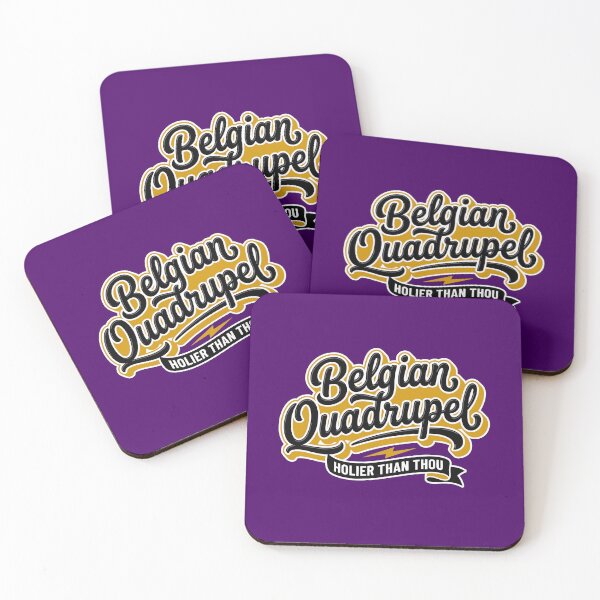 Item preview, Holier Than Thou Belgian Quad Retro Collegiate Beer designed and sold by Cozy-Old-Pub.