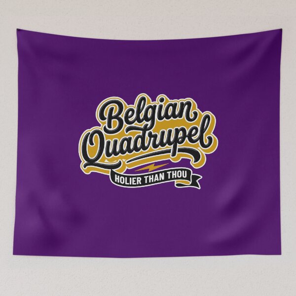 Item preview, Holier Than Thou Belgian Quad Retro Collegiate Beer designed and sold by Cozy-Old-Pub.